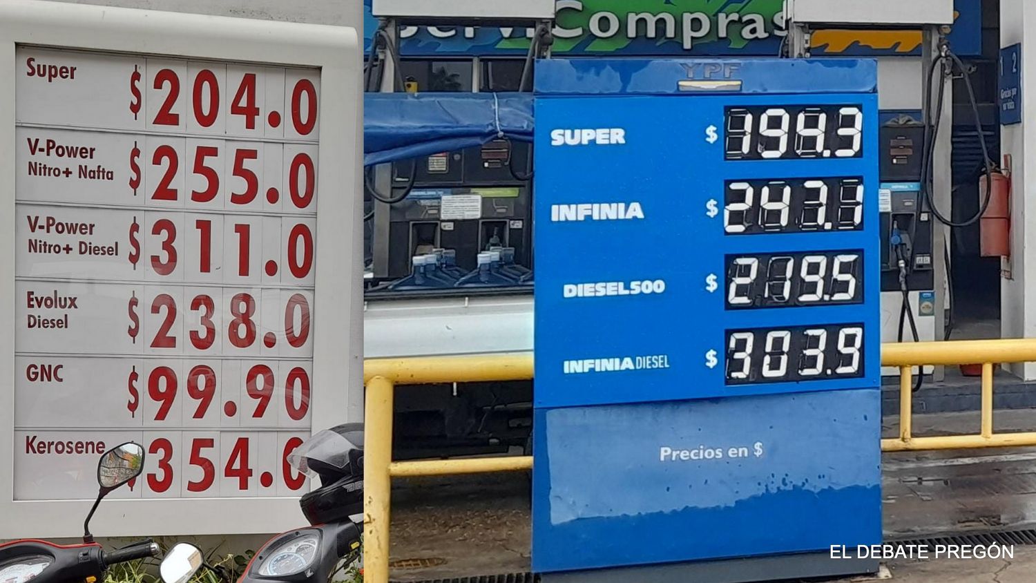 Aumentó el combustible: ¿Cómo quedaron los precios en Gualeguay YPF Y Shell ?