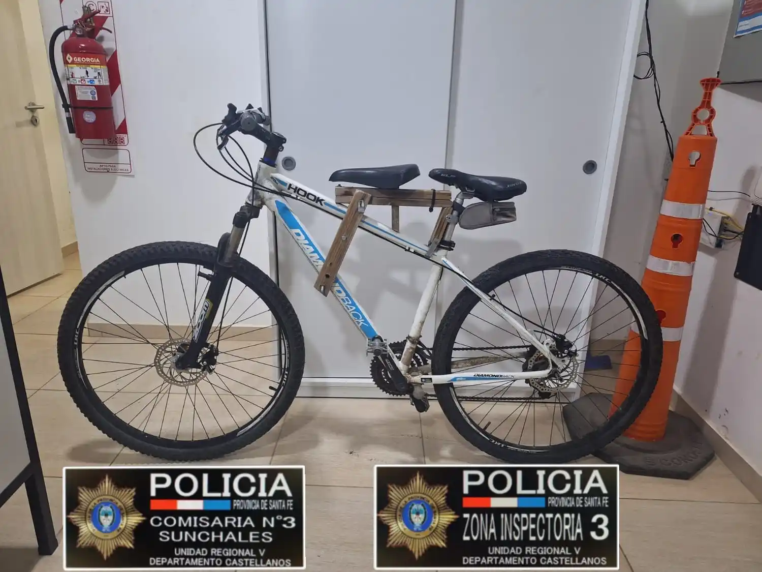 Recuperaron una bicicleta robada en Sunchales tras un rápido operativo policial