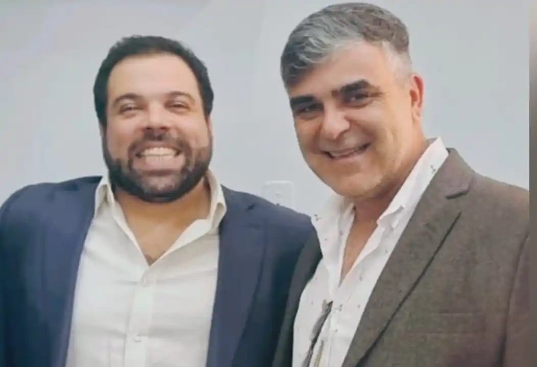 Delegado de trabajo Gualeguay, Sr. Mauricio Balbuena junto al Ministro de Gobierno, Sr. Troncoso