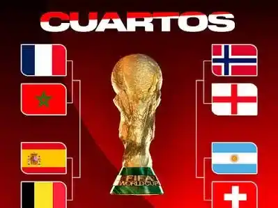 Así se jugarán los cuartos de final del Mundial 2026. Foto:FIFA