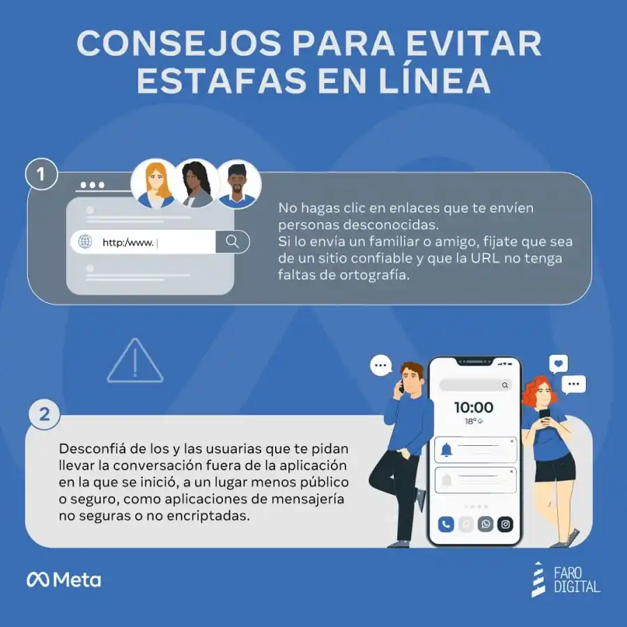 Cómo prevenir y qué hacer ante casos de estafas o hackeos en Facebook, Instagram o WhatsApp