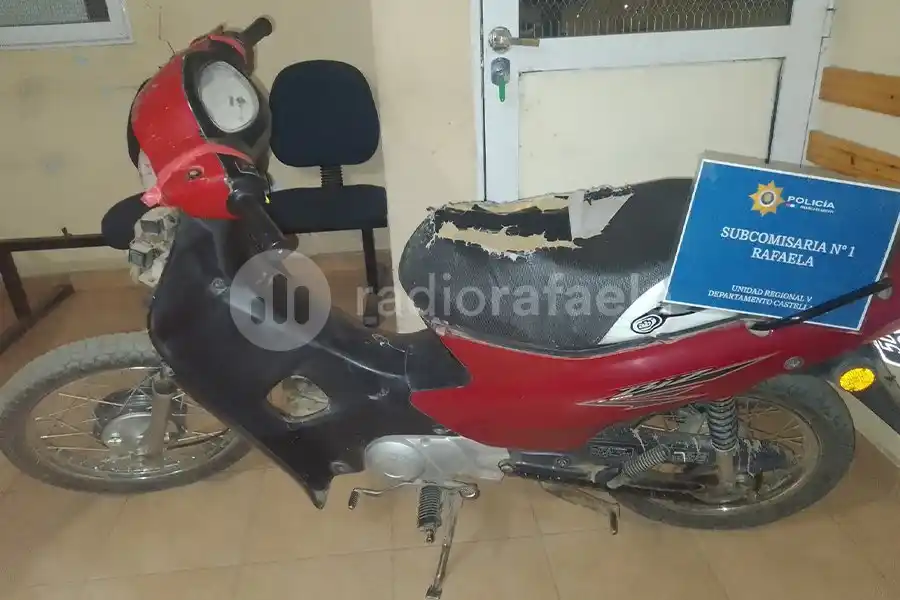 Robó una moto y la dejo a algunas cuadras 