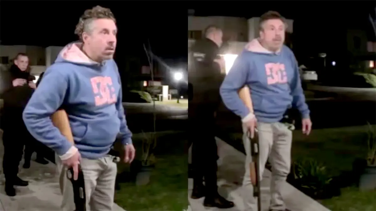 El hombre amenazó a la mamá de uno de los adolescentes que había participado de la broma. (Foto: captura de video).