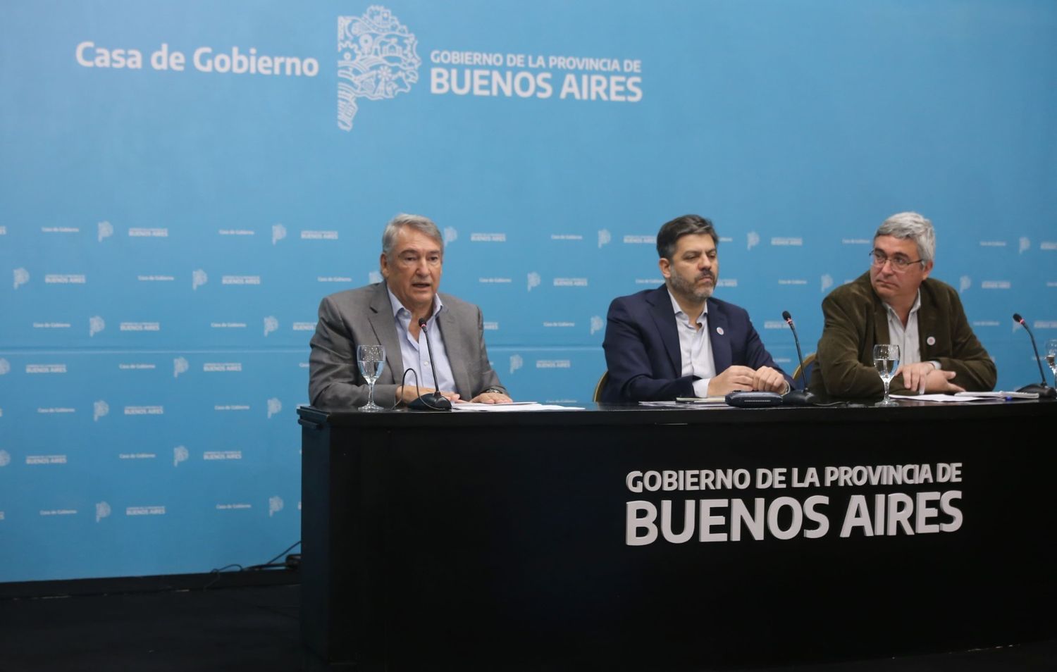 Carlos Bianco, Jorge D'Onofrio y Javier Rodríguez.