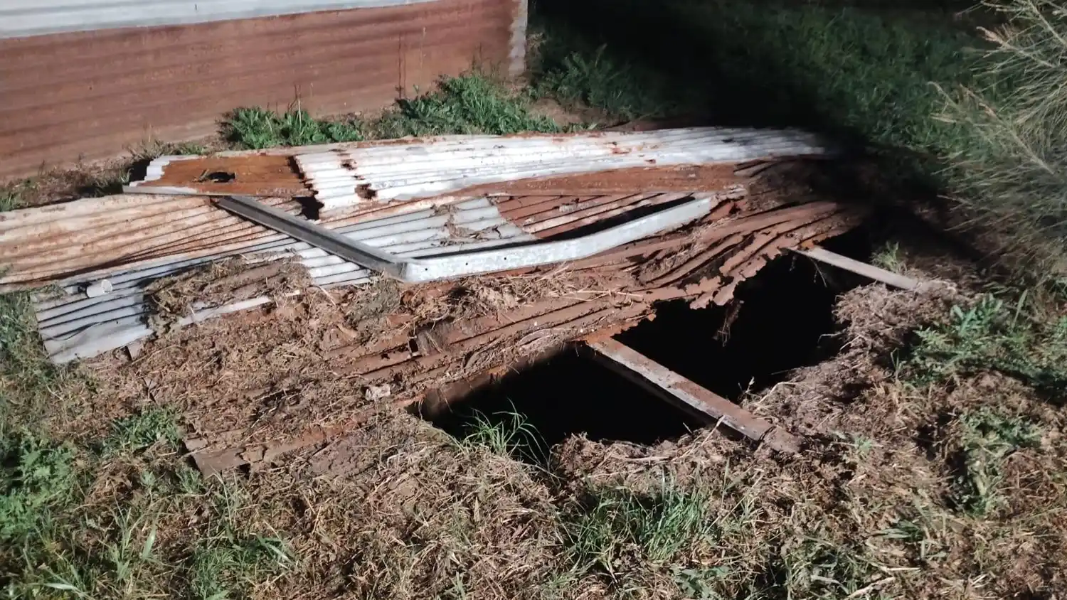 El lugar donde fue descartado el cuerpo de la víctima