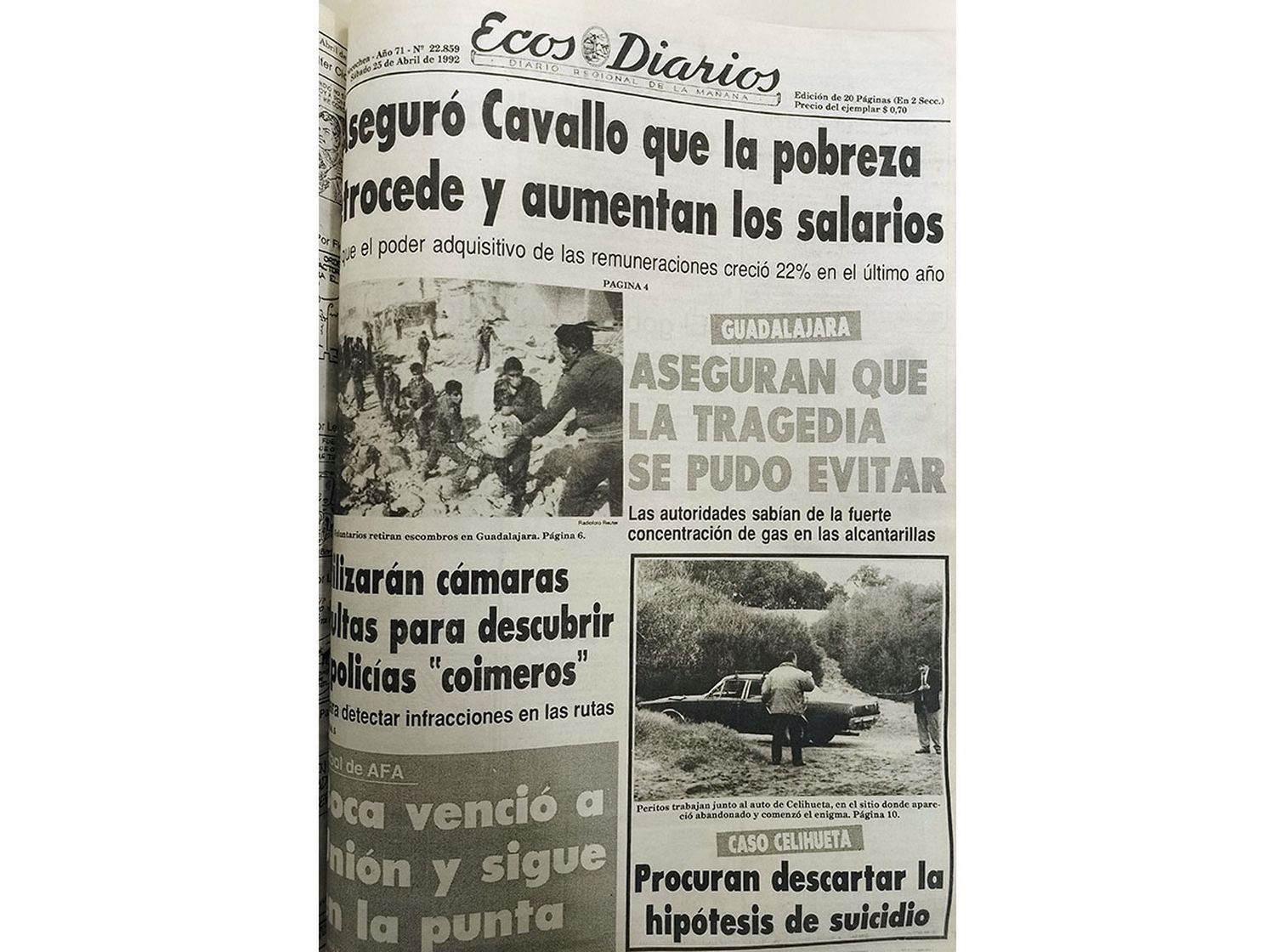 Sábado 25 de abril de 1992