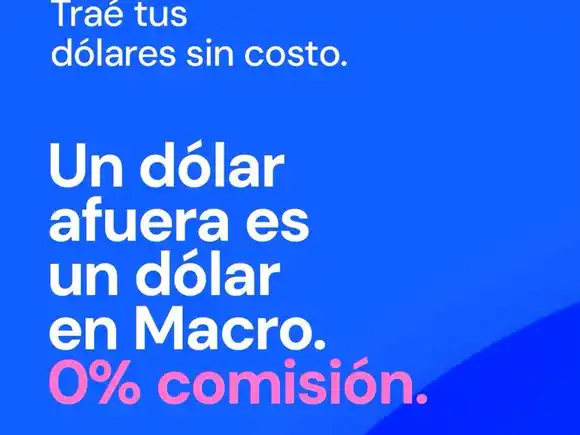 Banco Macro elimina comisiones en transferencias desde el exterior
