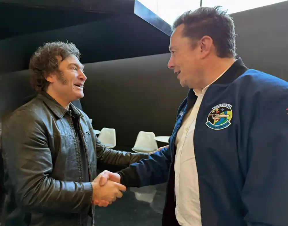 Javier Milei y Elon Musk.