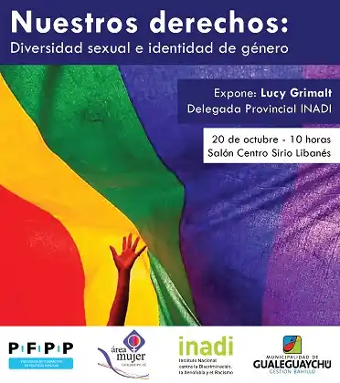 Invitan a la charla “Nuestros derechos: diversidad sexual e identidad de género”