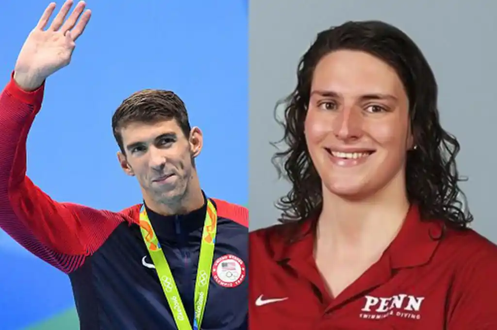 Michael Phelps se metió en la polémica de la nadadora transexual Lia Thomas