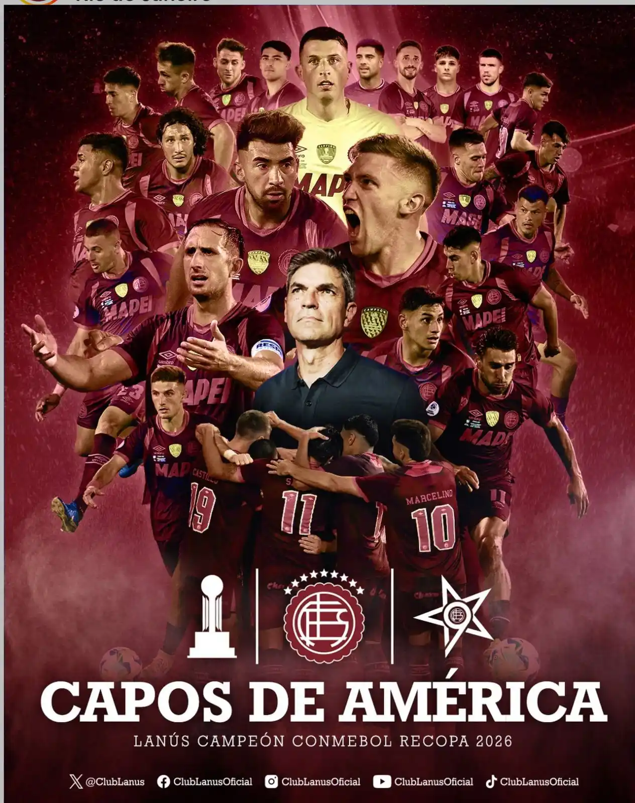 Hazaña histórica: Club Atlético Lanús levantó la Recopa frente a Flamengo