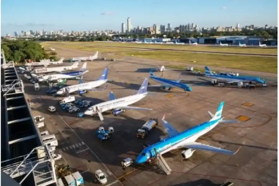 Aeroparque totalmente paralizado y en Ezeiza solo operan parcialmente Flybondi y American Airlines