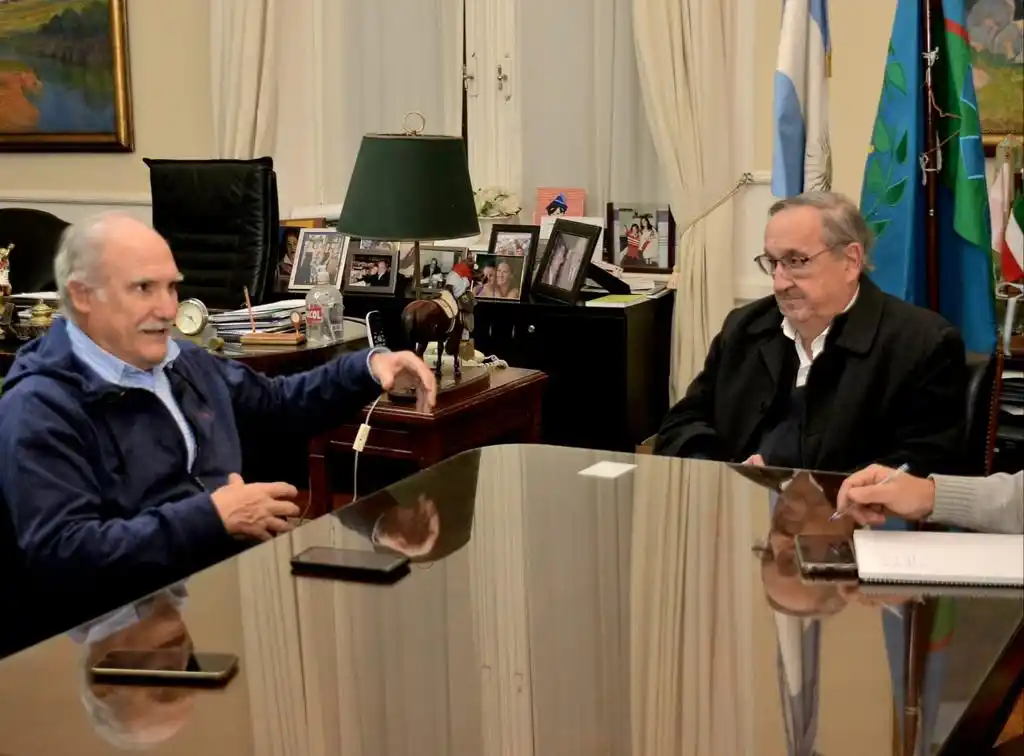 Lunghi se reunió con el presidente del Consorcio de Gestión del Puerto Quequén