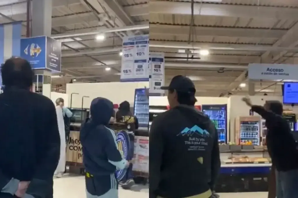 Compró un televisor, quiso cambiarlo y fue al shopping acompañado por barrabravas