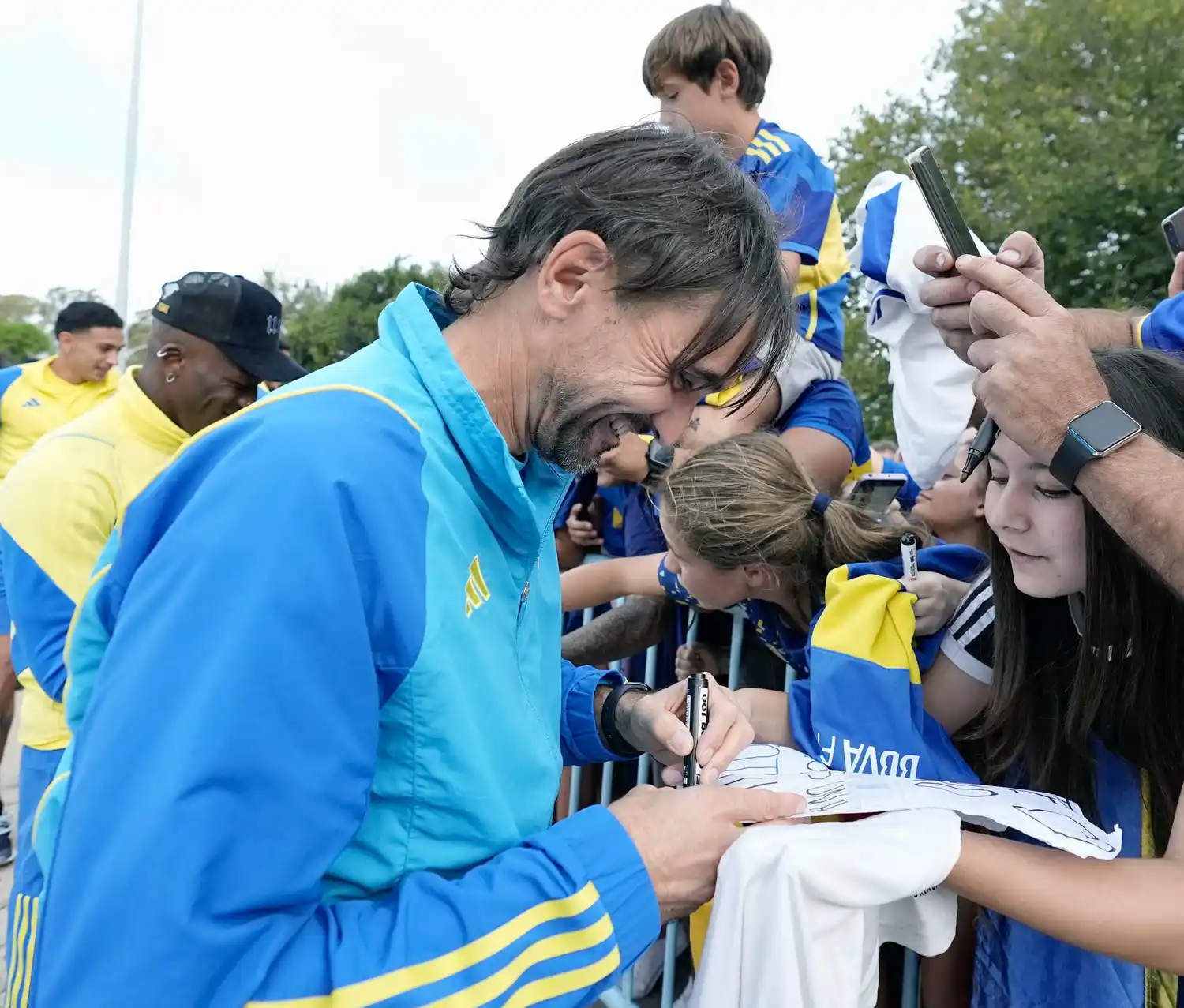 Martínez, DT de Boca.