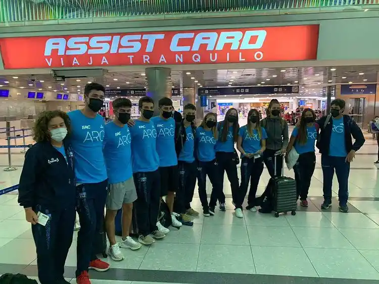 Rebeca D’Estéfano y Valentín Rossi llegaron a Colombia para competir en los Juegos Panamericanos Junior