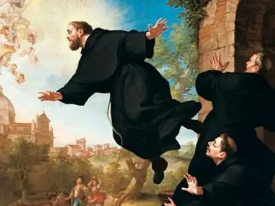 San José de Cupertino, levitando.