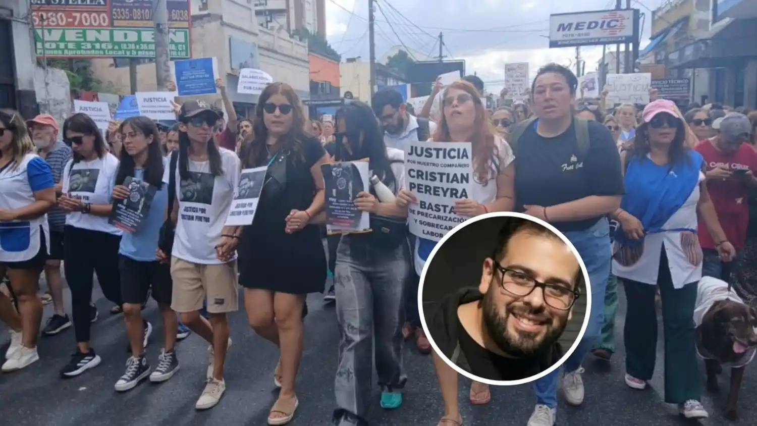 Docentes de La Matanza realizaron un paro distrital este martes.