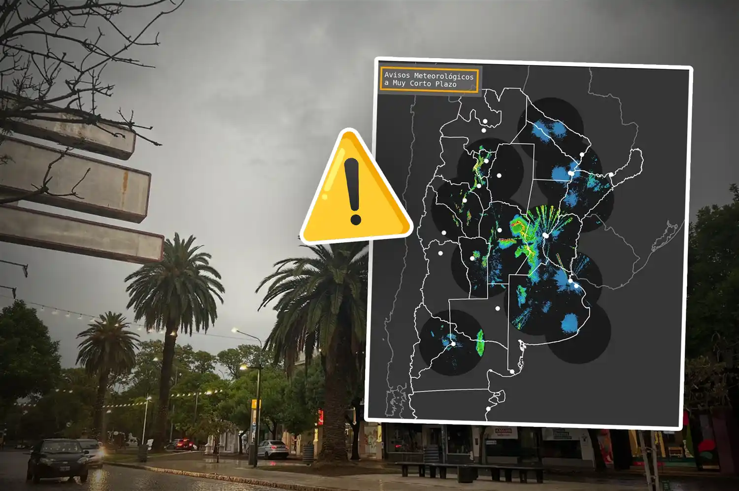 Atención: Rafaela y región están bajo alerta a corto plazo por tormentas fuertes