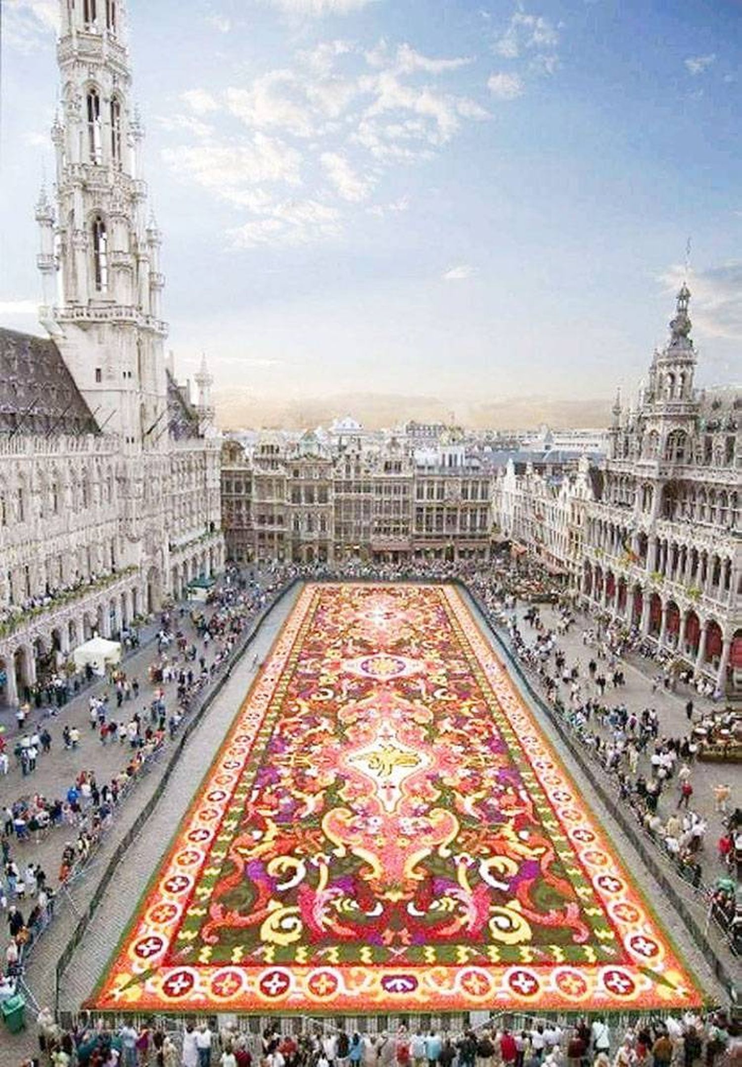 El impactante espectáculo efímero en la Grand Place de Bruselas