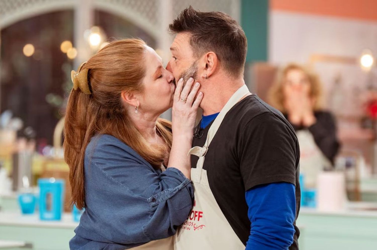 Luego de un beso de novela con Damián de Santo, Andrea del Boca quedó eliminada de Bake Off Famosos