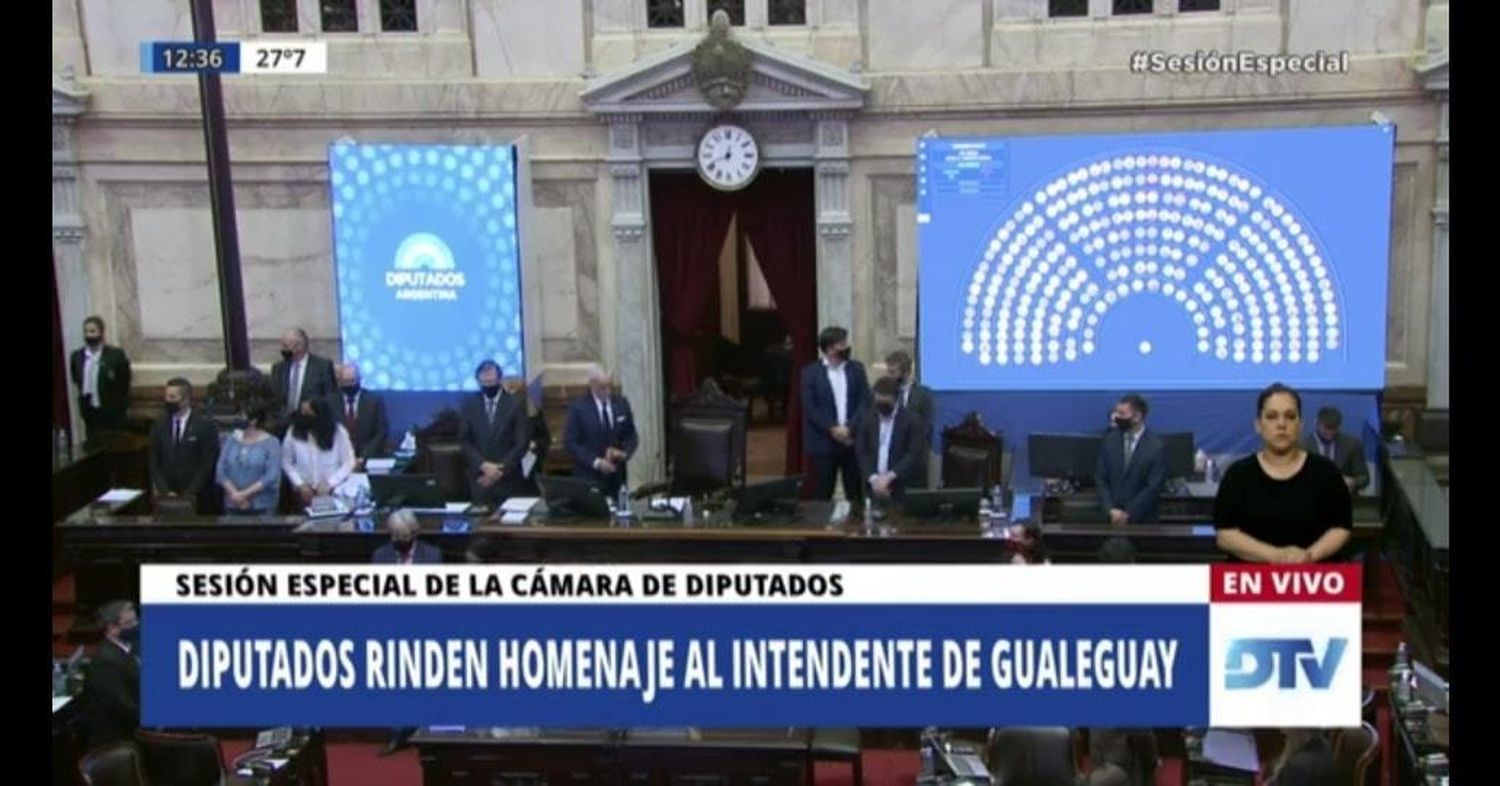 Diputados nacionales rindieron homenaje a Federico Bogdan