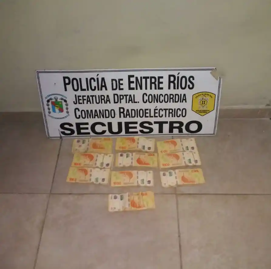 Detuvieron a un hombre por el robo de un millón de pesos en el Casino de Concordia