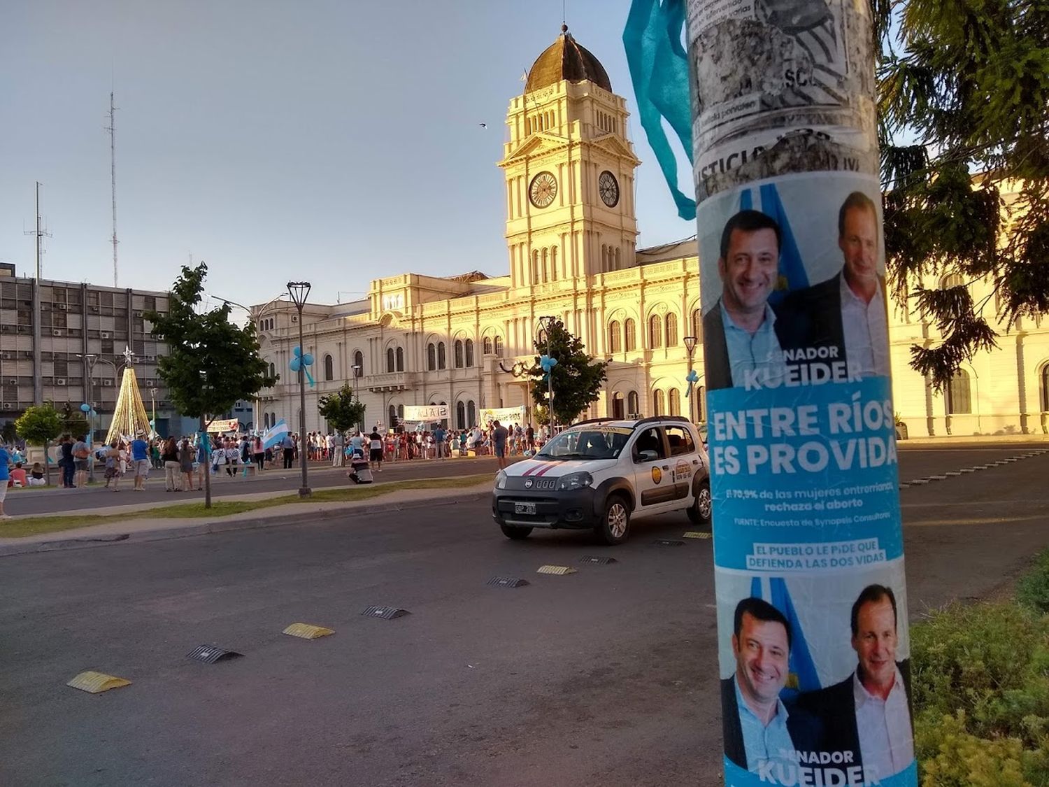 La última marcha celeste para presionar a los senadores no tuvo la fuerza esperada