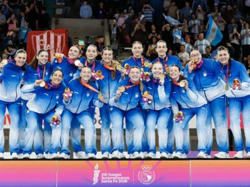 La Garra, selecció femenina de handball se quedó con el oro en un afinal reñida con Paraguay. Foto Juegos Suramericanos