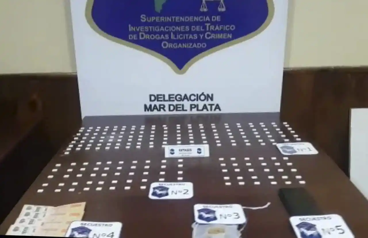 Hallaron 750 dosis de éxtasis en Mar del Plata