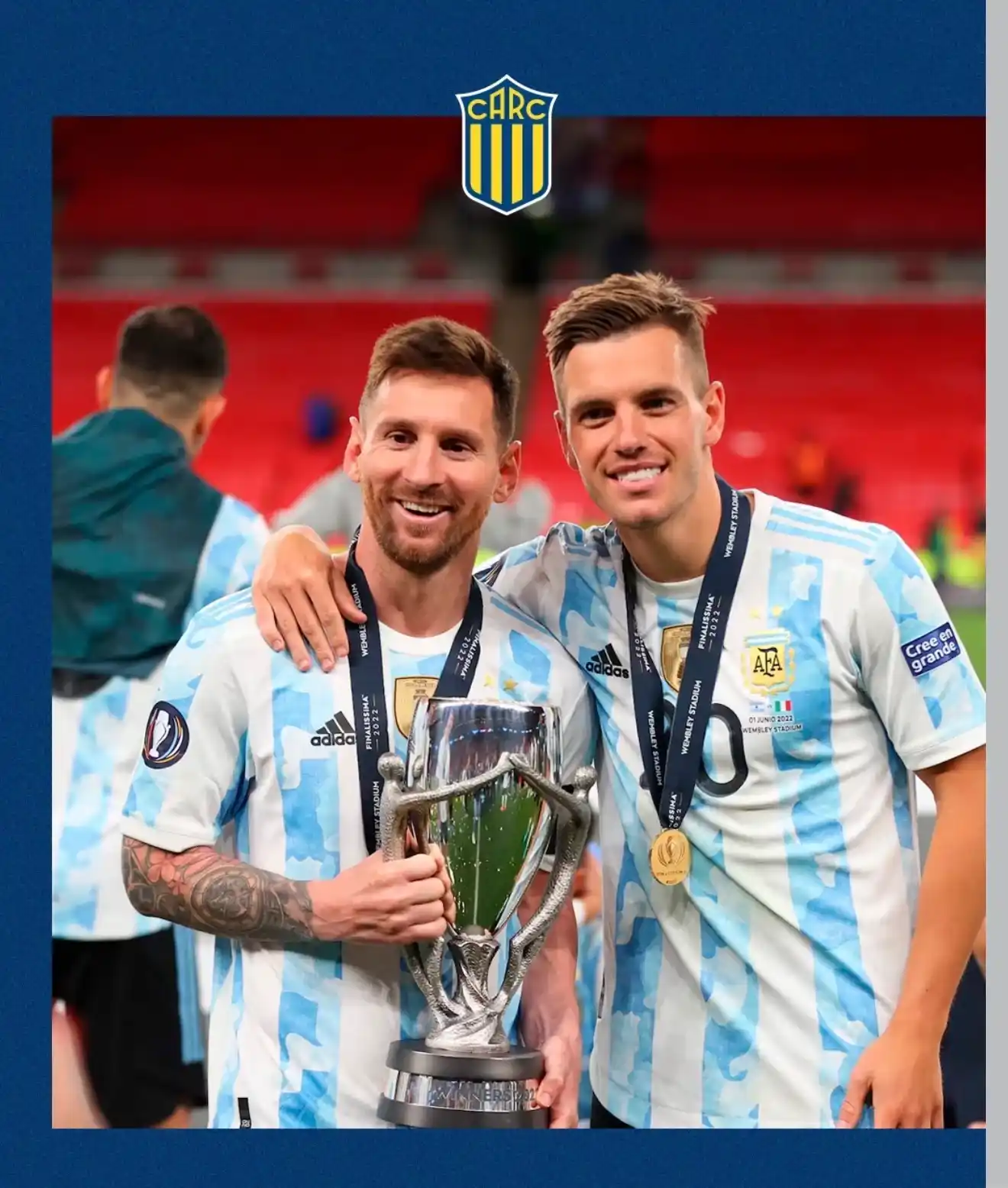 Rosario Central respondió a la polémica por la foto sin Messi