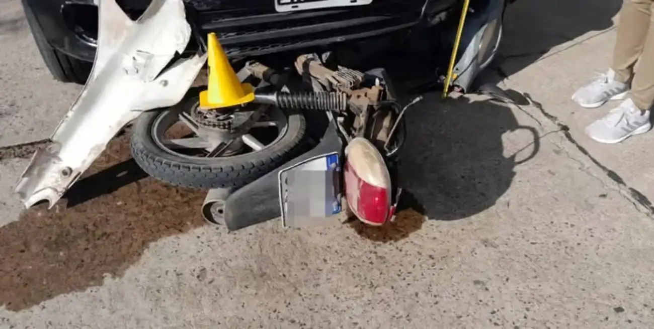 Así quedaron los vehículos tras la colisión.