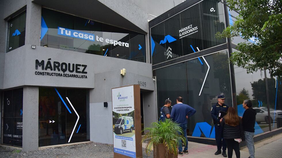 Allanamiento. A comienzos de abril se lanzó la primera tanda de allanamientos en la sede de Márquez y Asociados y en otros objetivos de los dueños de la empresa.