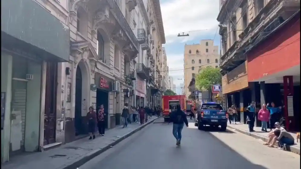 Se incendió un departamento en pleno microcentro