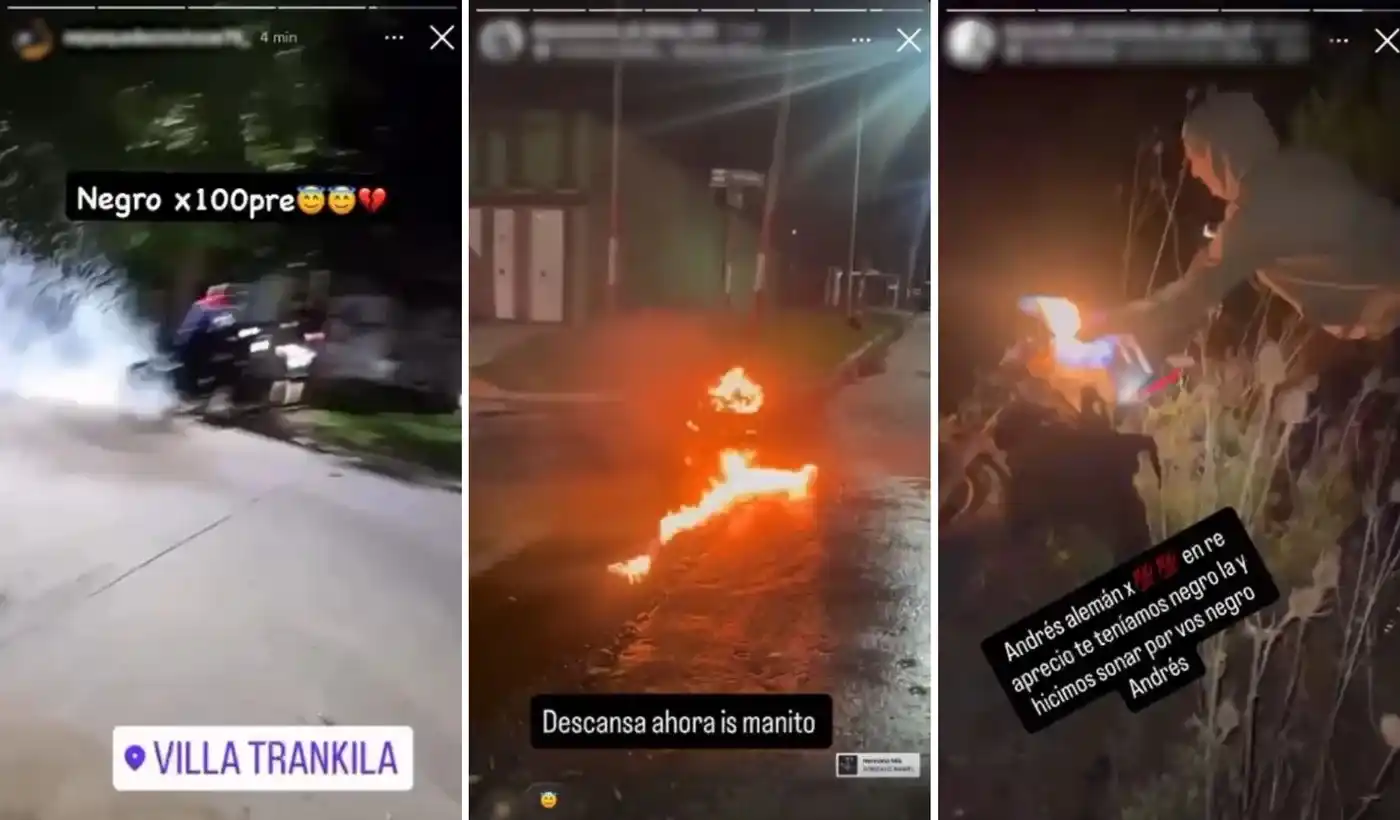 El homenaje que le realizaron amigos y conocidos en el barrio Villa Tranquila