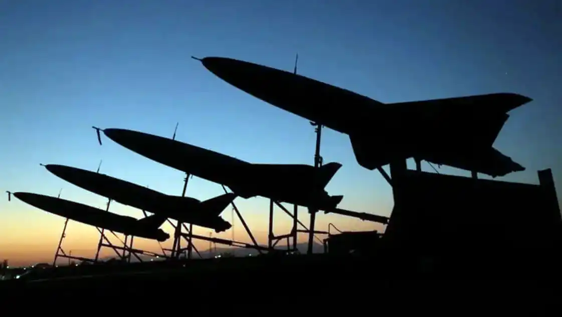 Foto de archivo de drones durante un ejercicio en un lugar no especificado de Irán.
