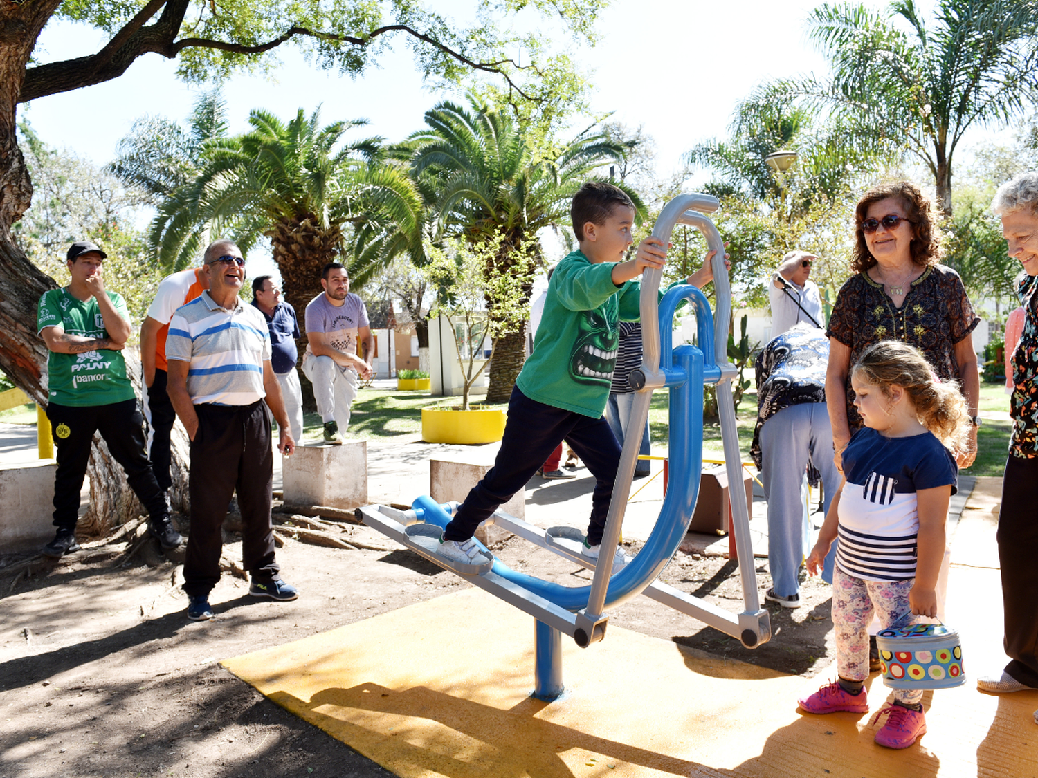 Barrio 9 de Septiembre sumó un espacio aeróbico a su plaza 