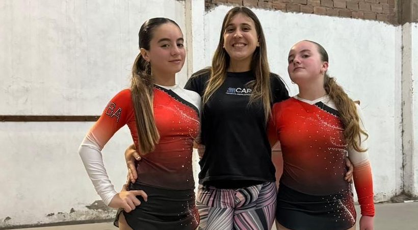 Patinadoras de Colegiales en la Copa Nacional González Molina