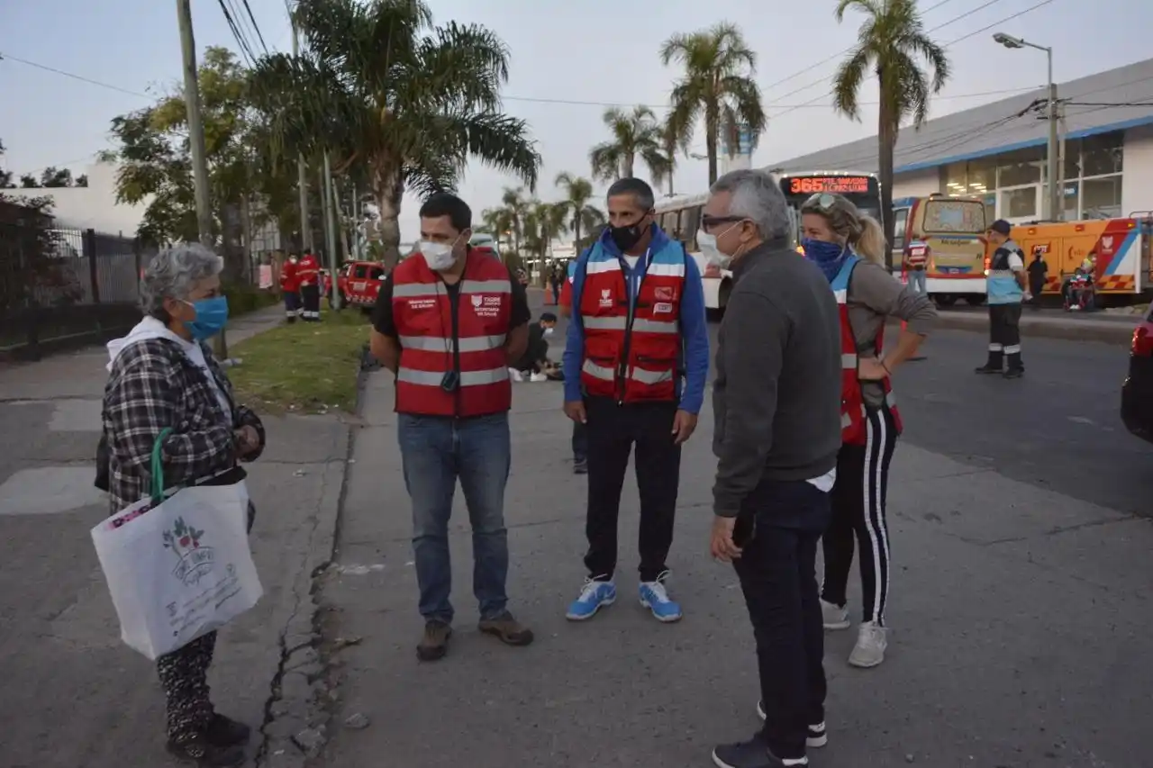 Tigre: Zamora destacó el alto acatamiento en el uso de tapabocas tras supervisar control en la vía pública