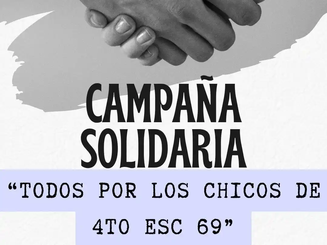 Alumnos de la Escuela 69 organizan campaña solidaria para poder viajar a hacer la Promesa de la Bandera en Rosario