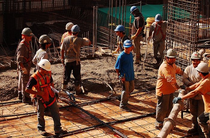 Hubo un declive del 53% en la actividad de la construcción