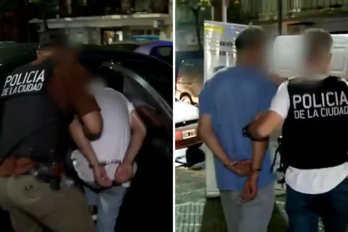 Un patrullero de la Comisaría Vecinal 6B se acercó hasta el lugar y logró detener a los dos delincuentes.