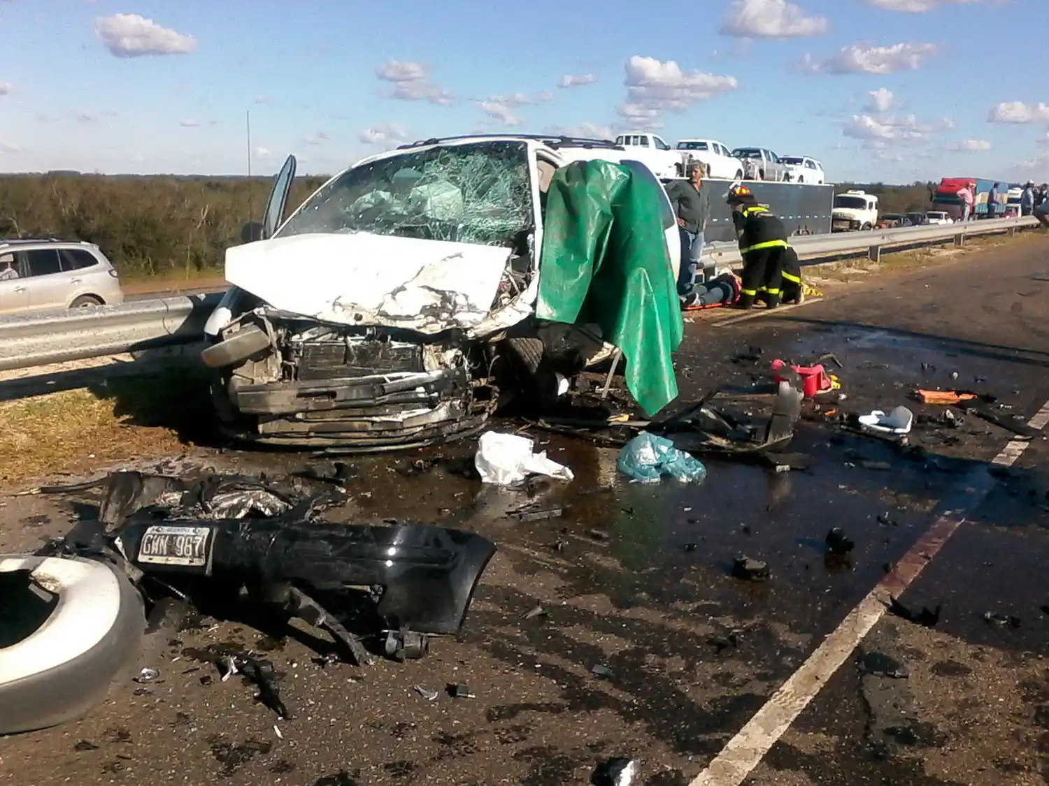 Conocido empresario textil sufrió un violento accidente