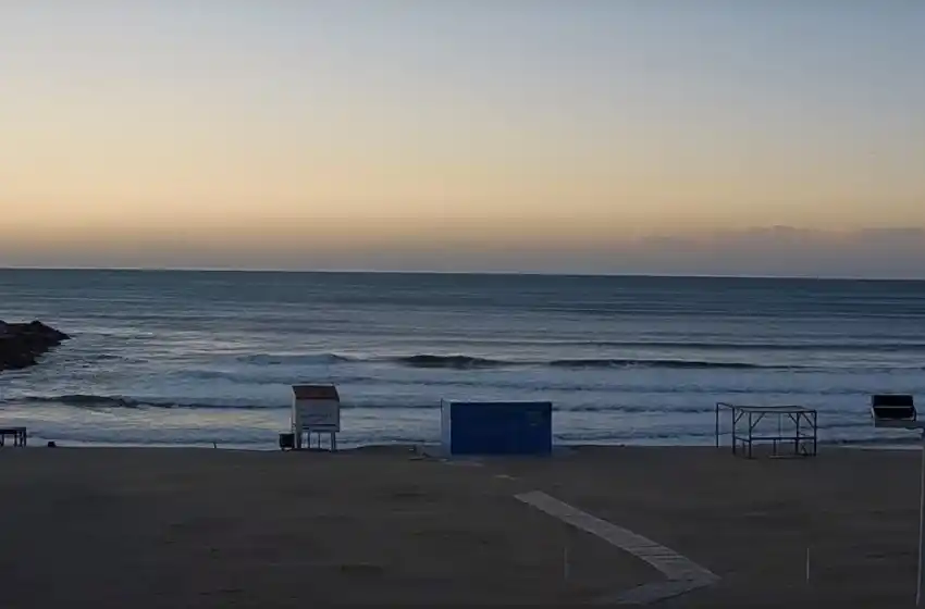 Domingo de viento en Mar del Plata