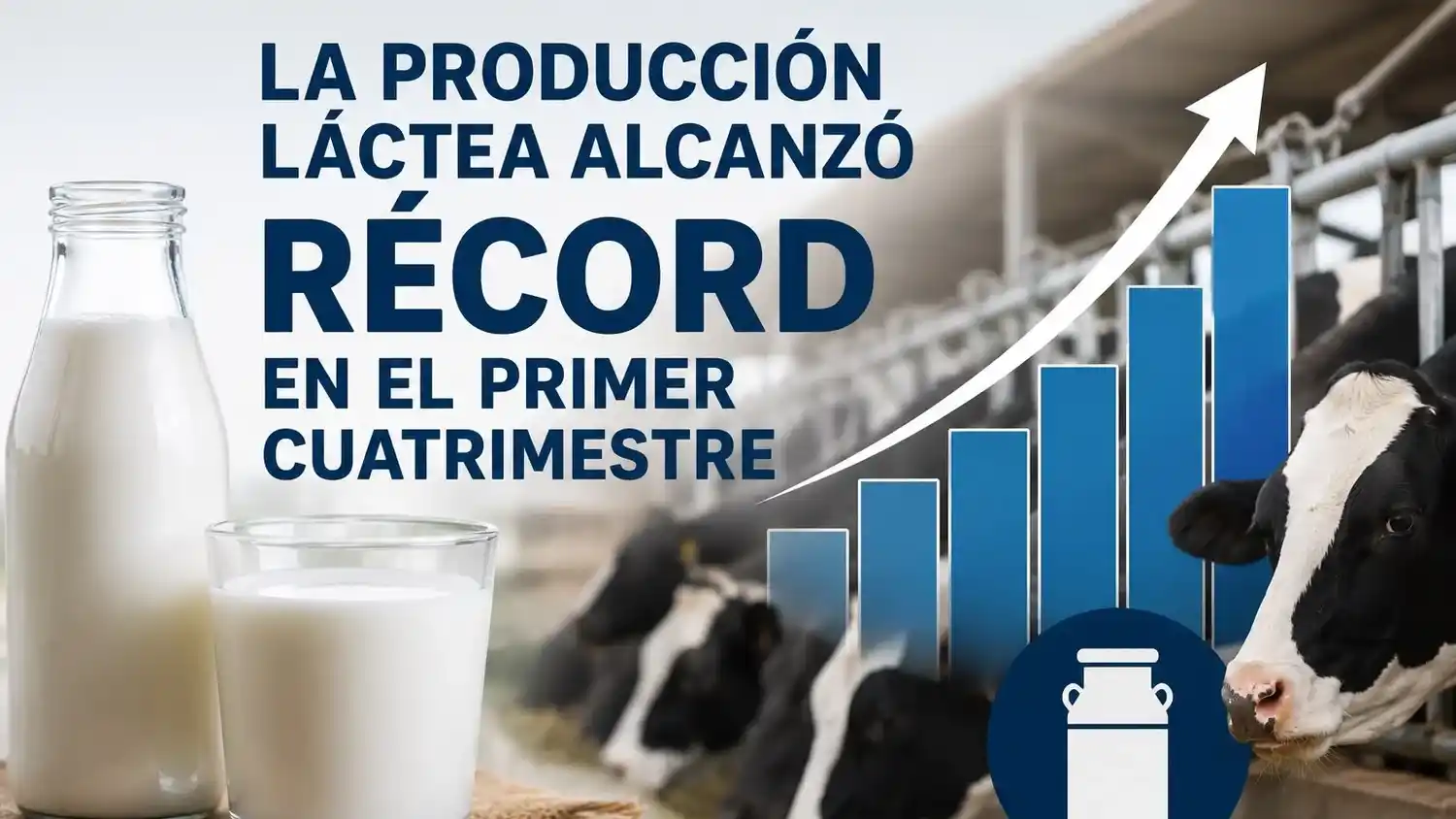 La producción láctea alcanzó récord en el primer cuatrimestre