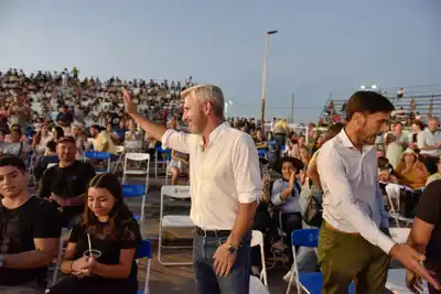 Frigerio participó de la apertura del Festival Nacional de Jineteada y Folclore de Diamante
