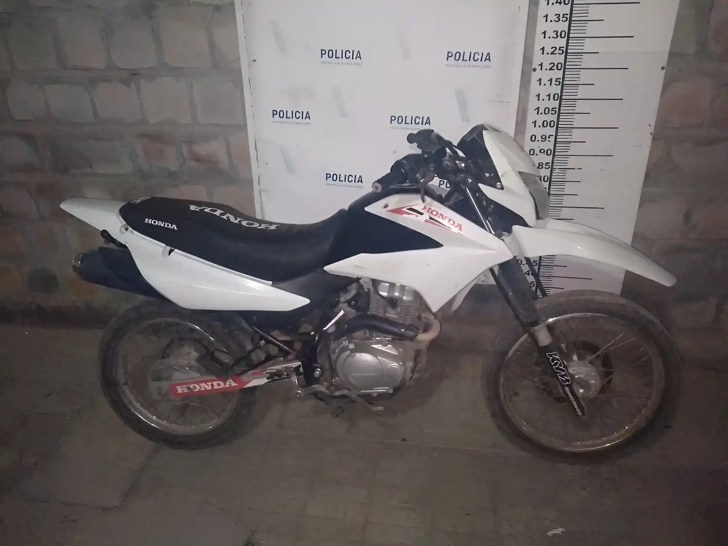 La moto estaba abandonada en inmediaciones del asentamiento de Villa Igoillo.
