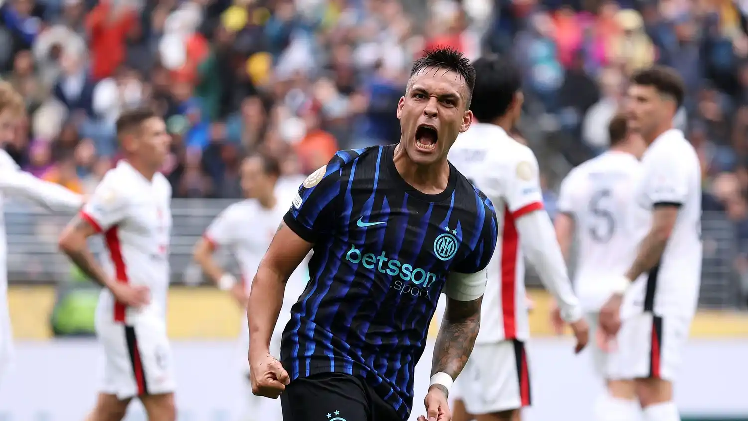 Lautaro Martínez, delantero de Inter, líder en Italia.