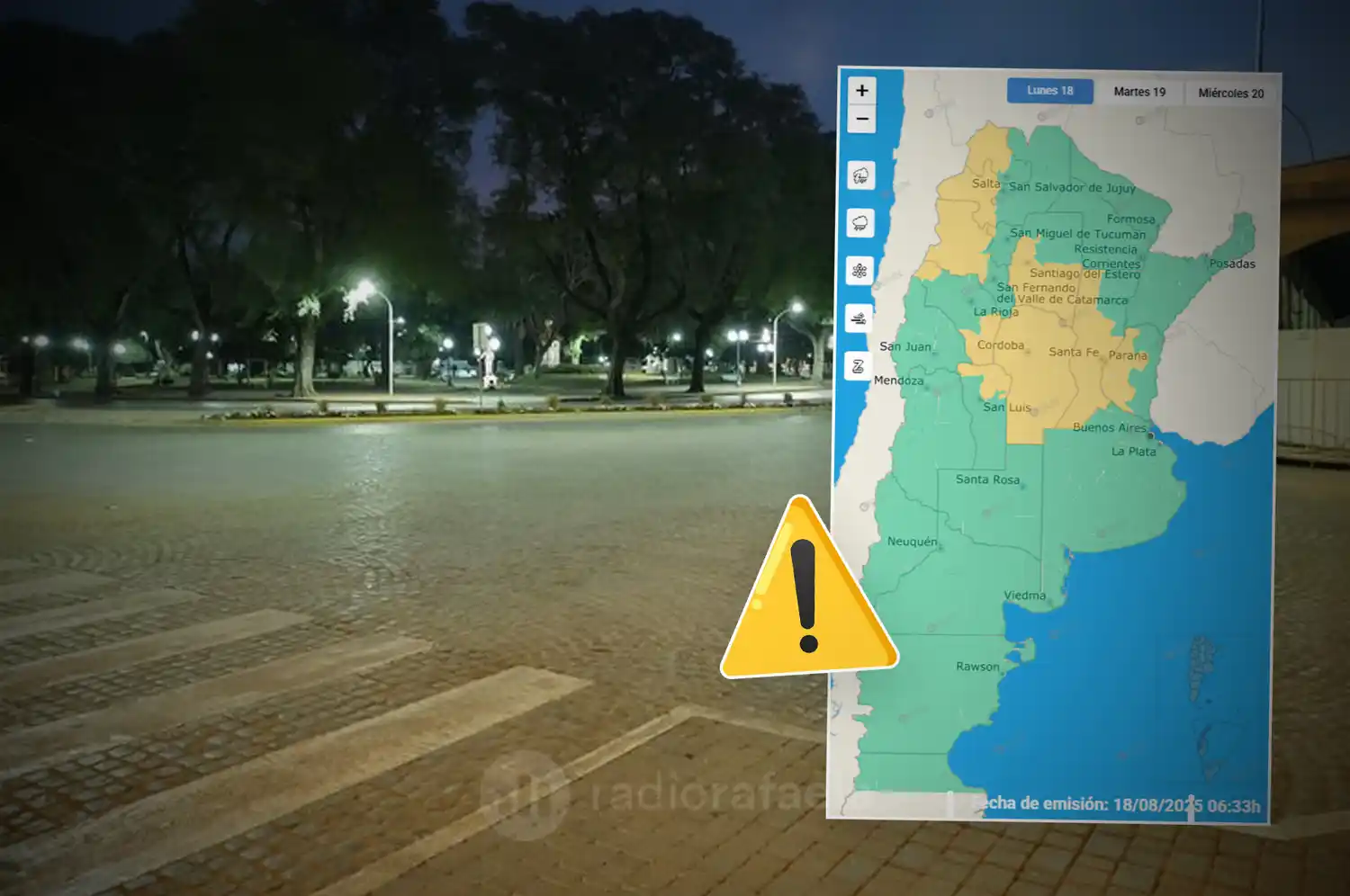 ¿Se viene el agua? Comienza la semana con clima inestable y alerta por tormentas