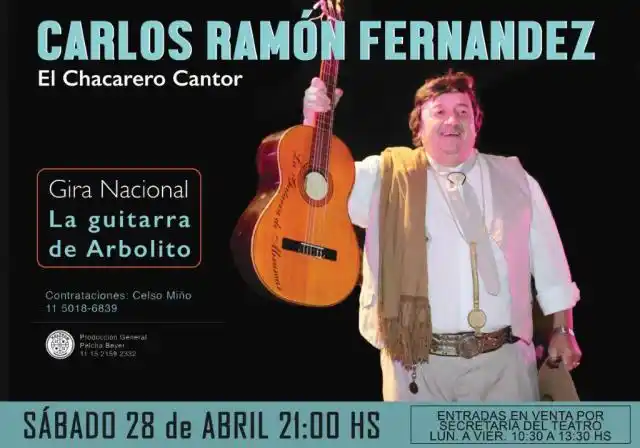 Se presenta en el Italia - "EL CHACARERO" Carlos Ramón Fernández 